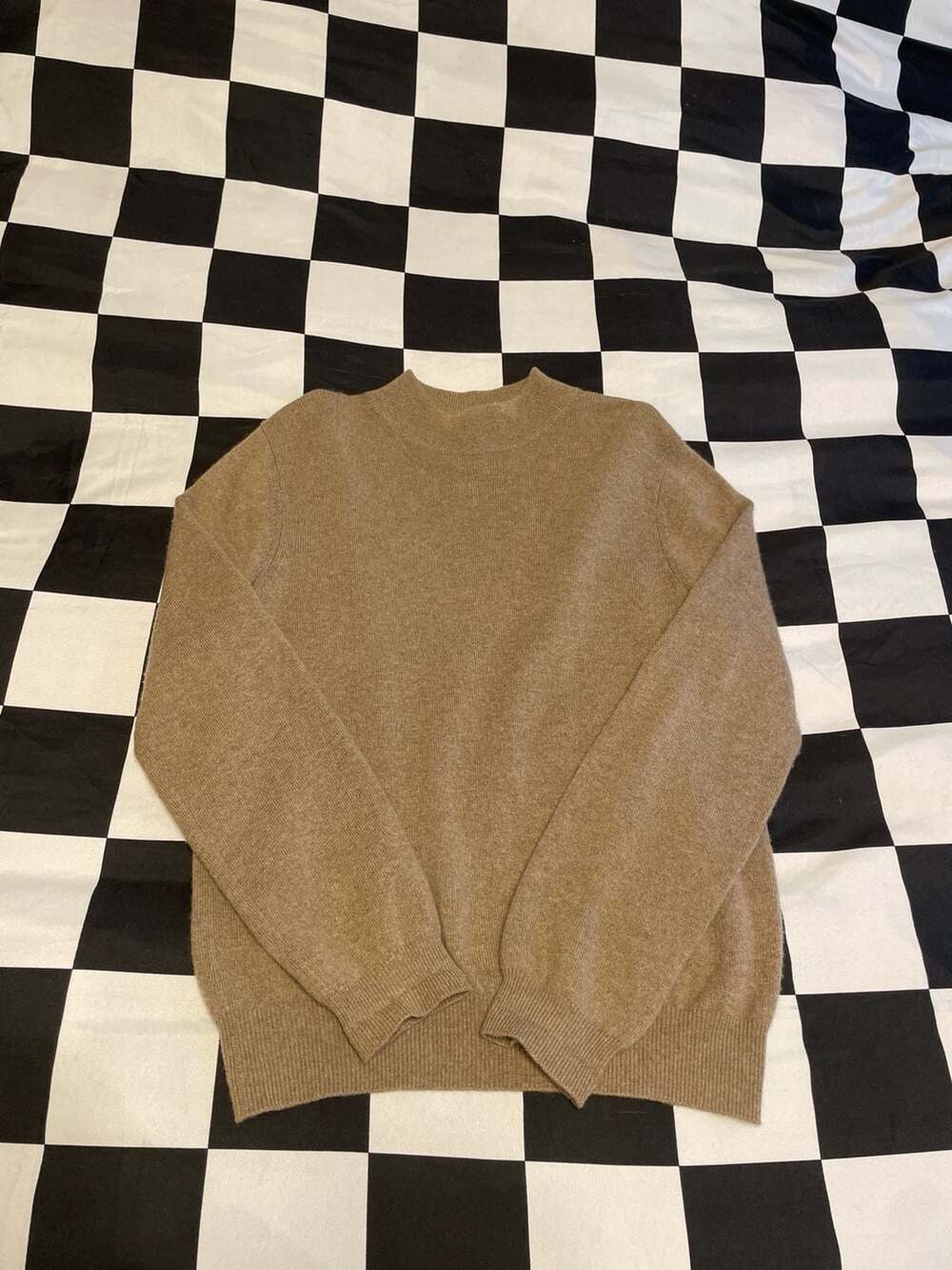 Charter Club Luxury 100% Cashmere Sweater Table Crewneck Light Brown Women's XS